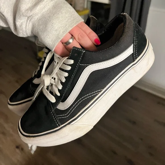 Black Platform Vans - Picture 4 of 7